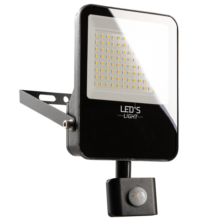 LED's Light Floodlight with Motion Sensor 6000 - Waterproof &amp; Tiltable - 50W - LED.nl