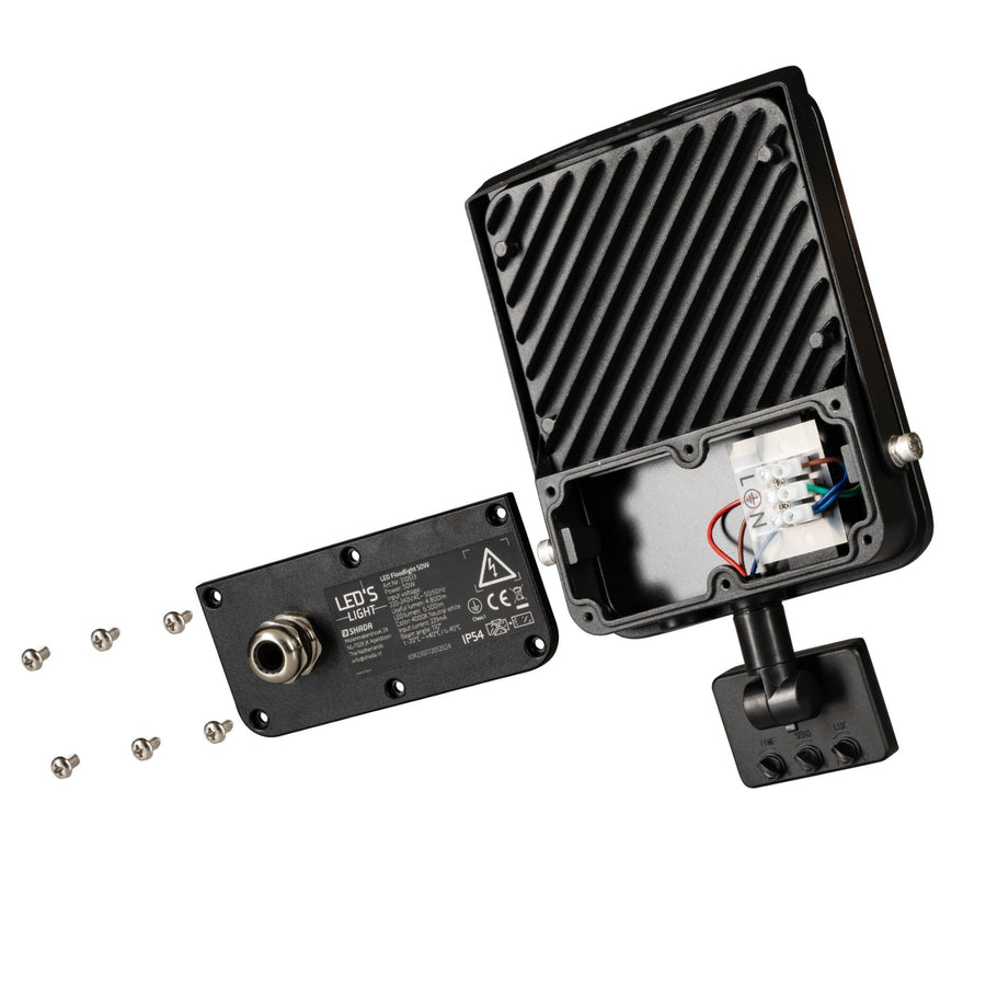 LED's Light Floodlight with Motion Sensor 6000 - Waterproof &amp; Tiltable - 50W - LED.nl