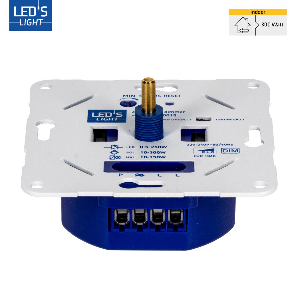 LED's Light Smart Zigbee LED dimmer - 300 watt - Geschikt voor fase afsnijding (trailing edge) & fase aansnijding (leading edge) - Inbouw dimmer - Universeel Dimmers LED.nl