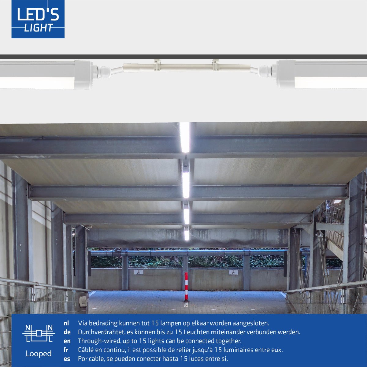 LED's Light TL armatuur met Strip - Koppelbaar - 46W 150cm 5520lm 4000K - LED.nl