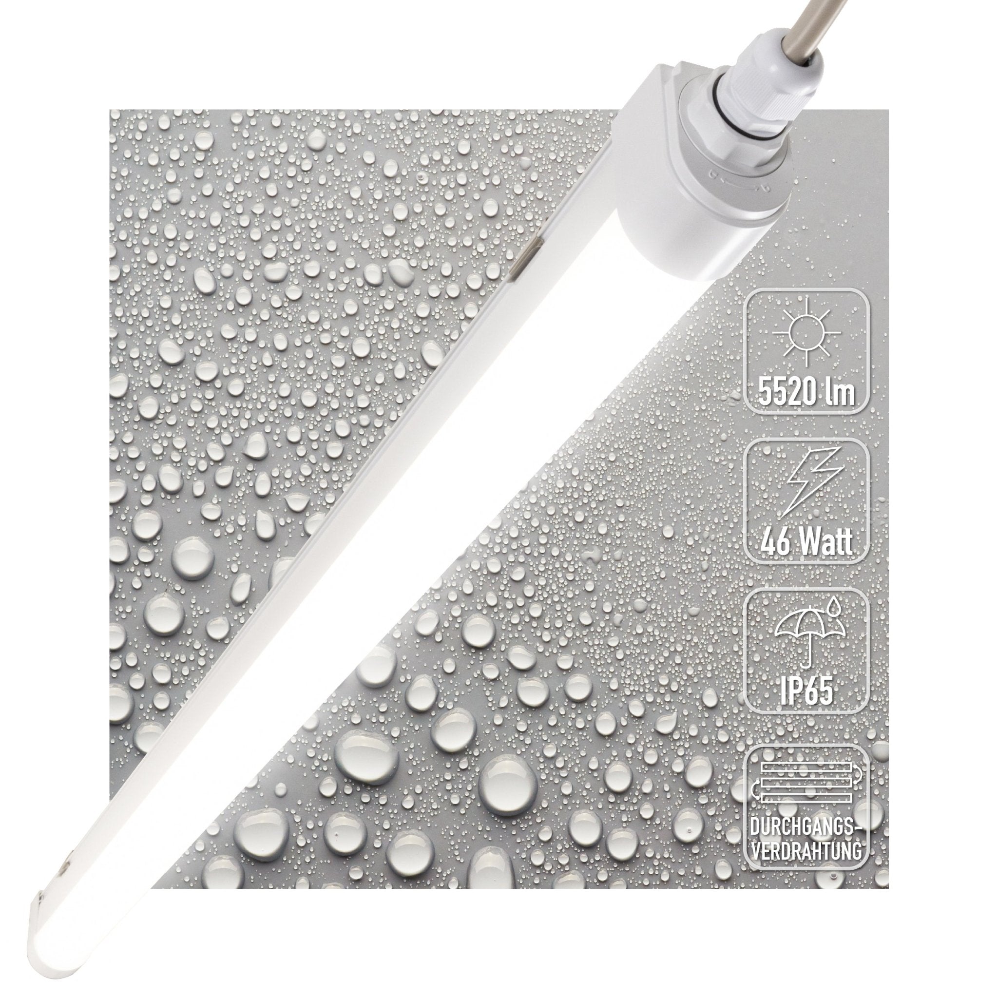 LED's Light TL armatuur met Strip - Koppelbaar - 46W 150cm 5520lm 4000K - LED.nl