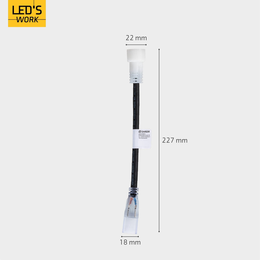 LED's Work Accessories set for LED strip construction lighting - Connector, glue and end caps - LED.nl