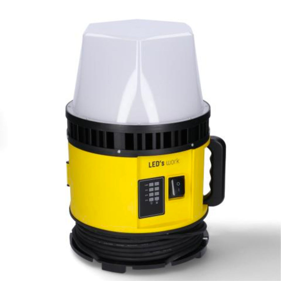 LED's Work HybridPro Construction Lamp 12000 - Works on both battery and mains power - 80W - IP55 &amp; Rough Service Tested - LED.nl