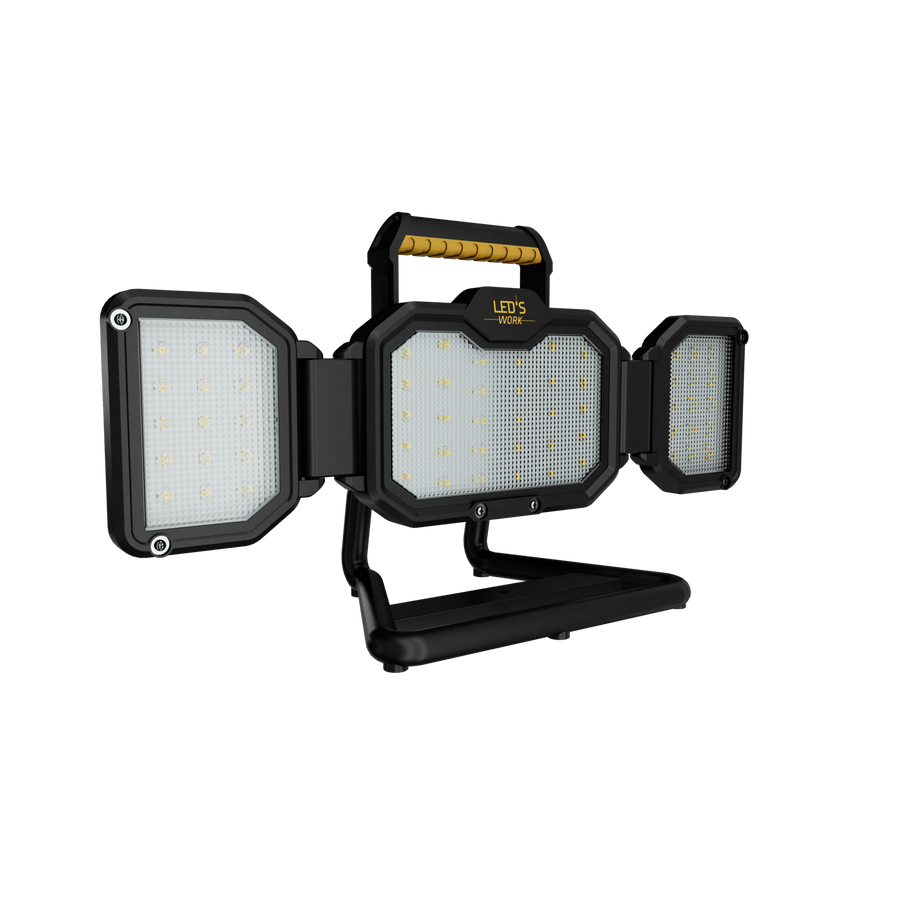 LED's Work LED Construction Lamp rechargeable 4000 - Works wirelessly on battery - Dust and waterproof - LED.nl