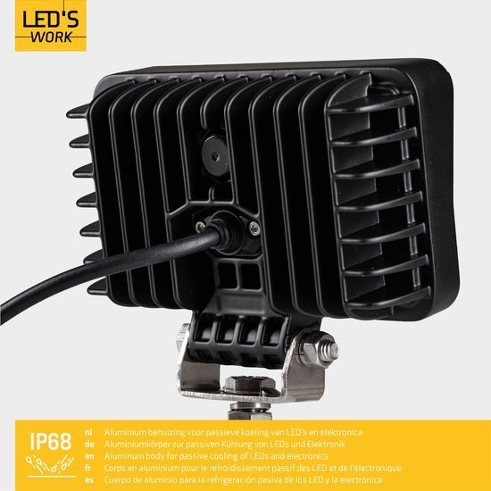 LED's Work LED Schijnwerper voor voertuigen - Geschikt voor tractor, vrachtwagen, auto, bus en schip - 45W Schijnwerpers LED.nl