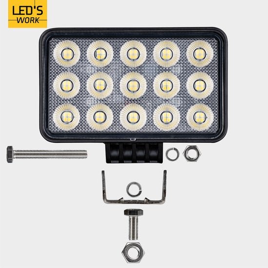 LED's Work LED Schijnwerper voor voertuigen - Geschikt voor tractor, vrachtwagen, auto, bus en schip - 45W Schijnwerpers LED.nl