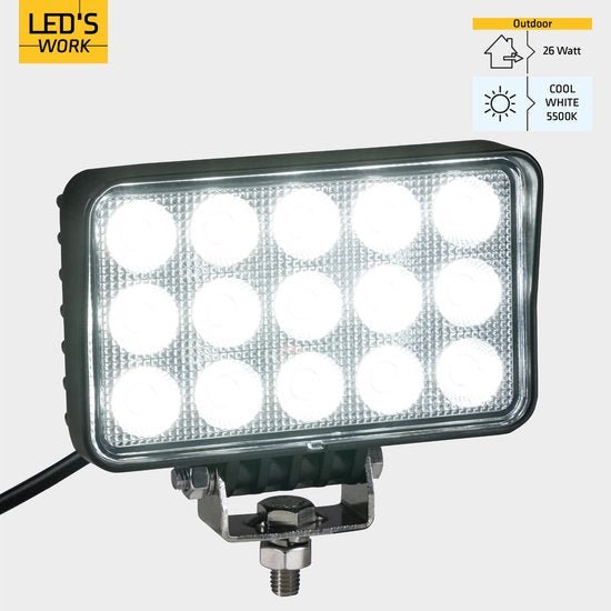LED's Work LED Schijnwerper voor voertuigen - Geschikt voor tractor, vrachtwagen, auto, bus en schip - 45W Schijnwerpers LED.nl