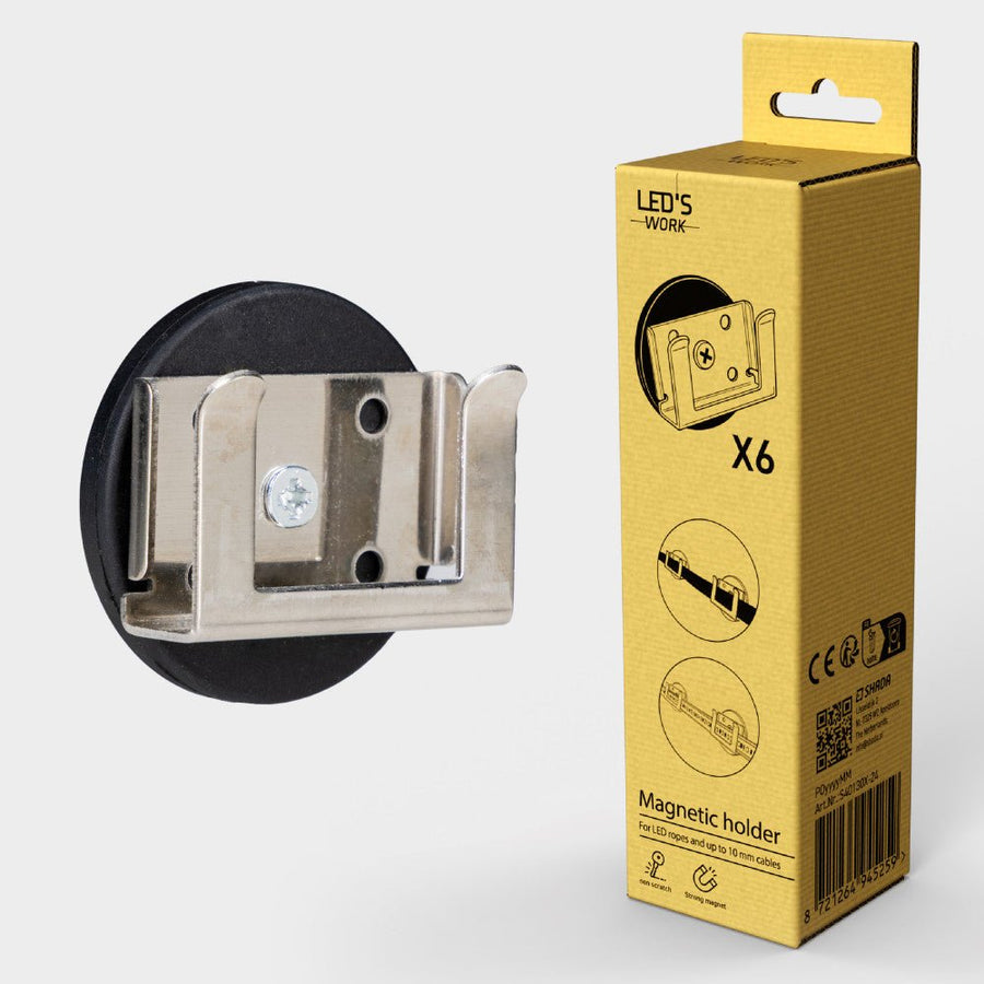 LED's Work LICHTSLANG Accessoire - Magneet - 19mm Ø47mm - Zwart Accessoires LED.nl