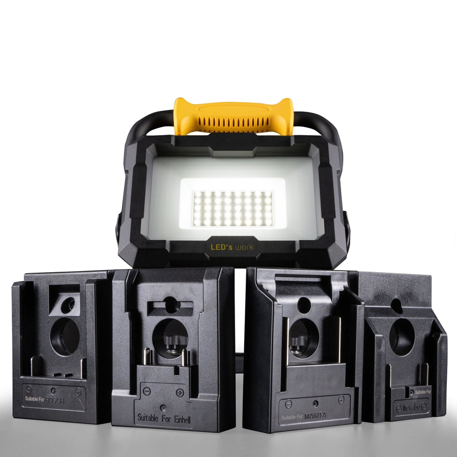 LED's Work 18V werklamp Accu voor elektrisch gereedschap - 20W 2000lm 5000K Werklampen LED.nl