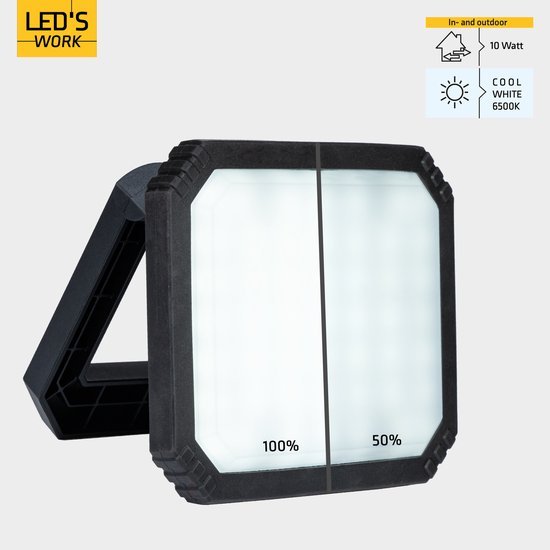 LED's Work Oplaadbare LED werklamp met accu 700 - Draadloos en draagbaar - 10W - LED.nl