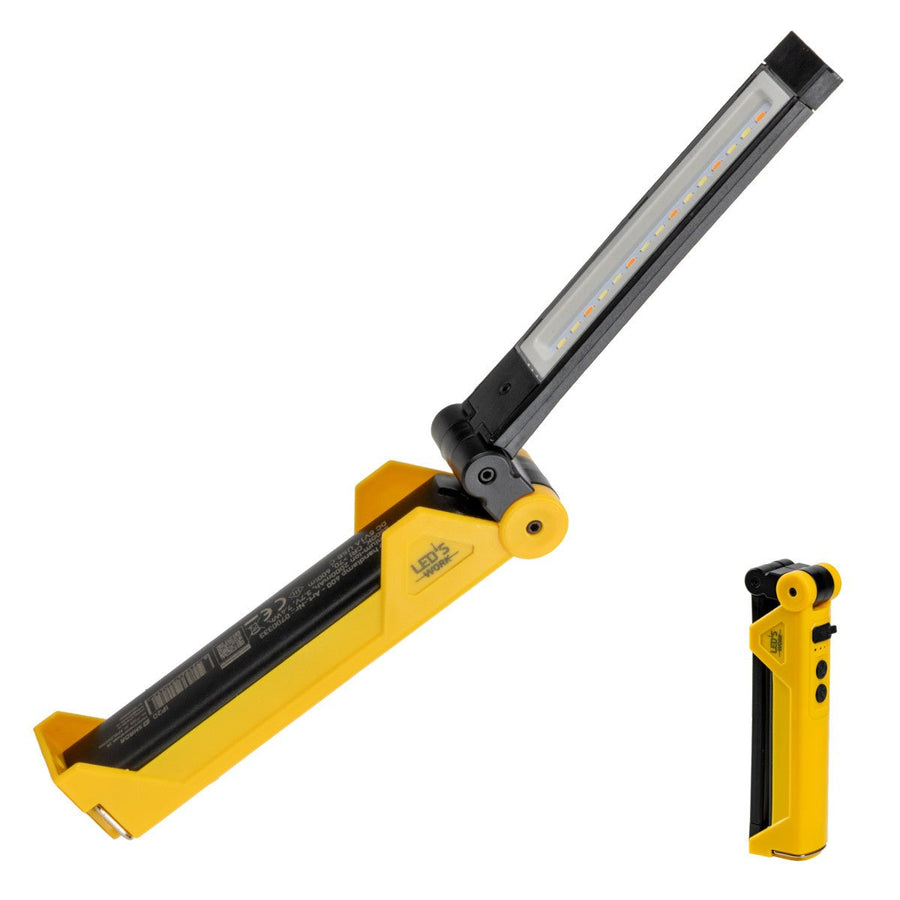 LED's Work Rechargeable LED Work Light on Battery 600 - Works Wirelessly - With Magnet and Hook - LED.nl