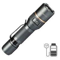 LED's Work Oplaadbare LED Zaklamp - 450 Lumen - IPX7 Waterdicht - Met 3 lichtstanden LED.nl