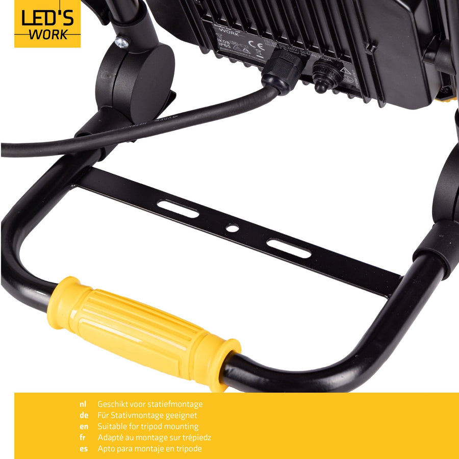 LED's Work Foldable Construction Lamp 3900 - 30W LED replaces 300W halogen - 3 meter cable - LED.nl