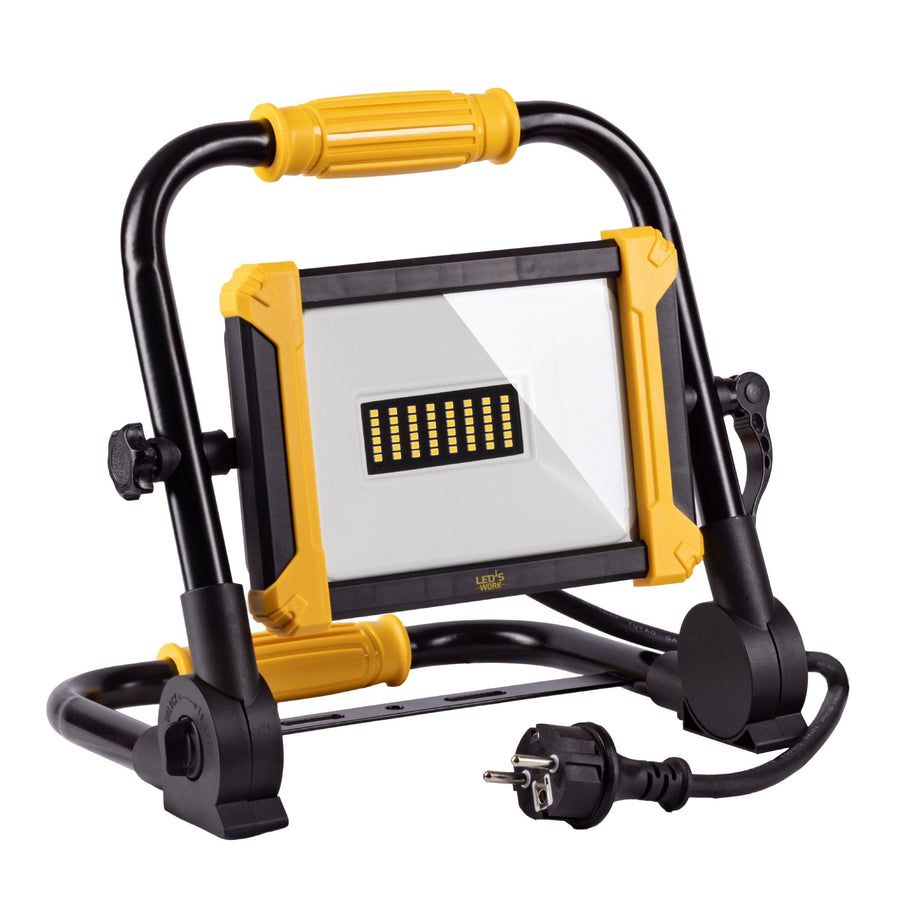 LED's Work Foldable Construction Lamp 3900 - 30W LED replaces 300W halogen - 3 meter cable - LED.nl
