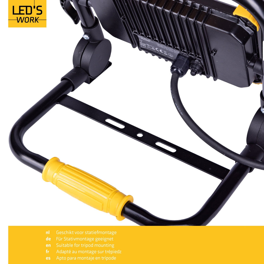 LED's Work Opvouwbare Bouwlamp 6400 - 50W - 5 meter kabel Bouwlampen LED.nl