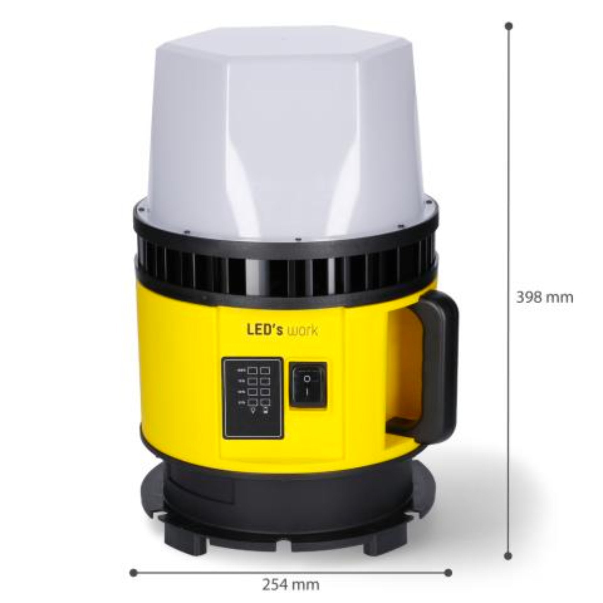 LED's Work 18V Portable LED Bouwlamp 6000lm - Universeel oplaadbaar met 18V accu - 60W LED.nl