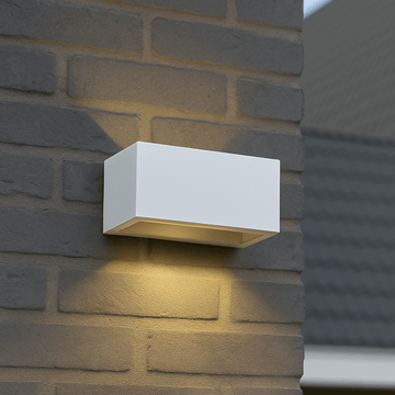 Lumo Recta Wit - Wandarmatuur zonder lichtbron - Excl 2xG9 - IP65 Wandlampen LED.nl