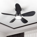 Plafondlamp met ventilator - 25W 1100lm 3000K/6500K Verwijderbare bladen Gemakkelijke installatie Plafondventilatoren LED.nl