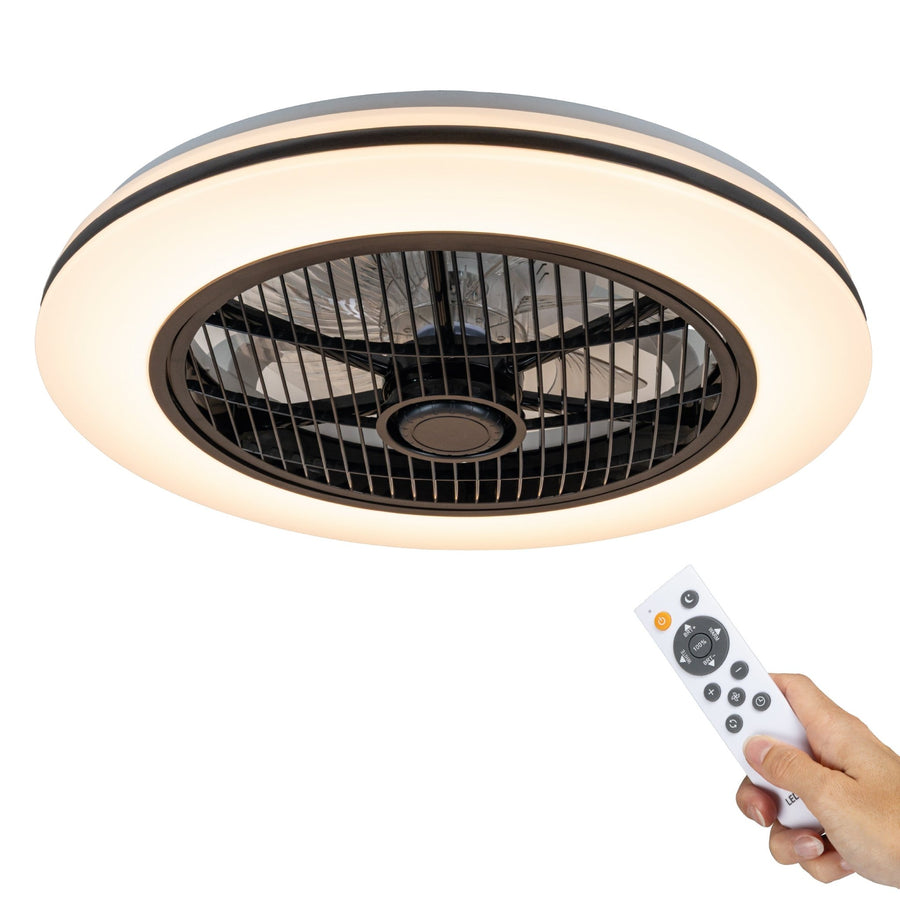 Proventa 3D Air Ceiling Fan with Light 50 cm - Distributes air throughout the room - With remote control - LED.nl
