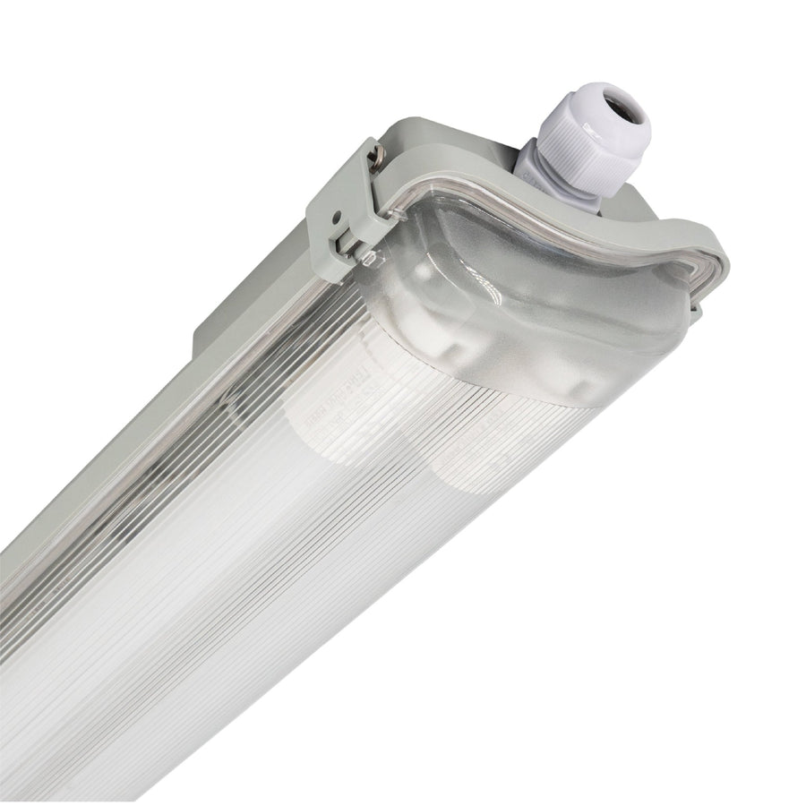 Proventa LED TL double fixture with 2 tubes 150 cm - Cold white light 6500 K - Waterproof - Complete set - LED.nl