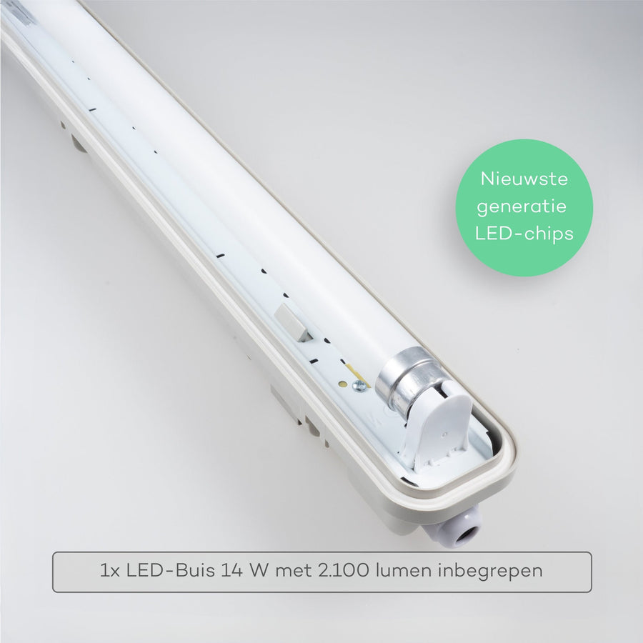 Proventa TL verlichting LED 120 cm - LED TL armatuur incl. LED buis - Waterdicht - 1800 lm - IP65 - 4000K TL verlichting LED.nl