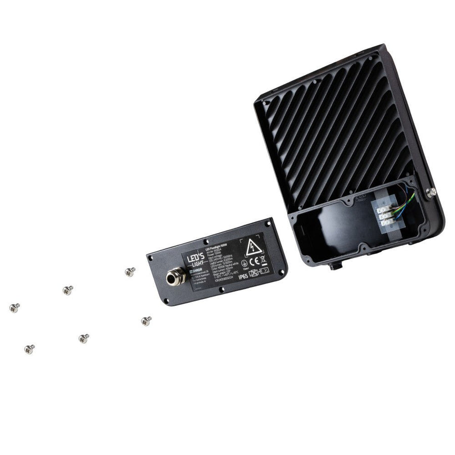 LED's Light Schijnwerper floodlight - 100W 9600lm 4000K - Zwart - IP65 Schijnwerpers LED.nl