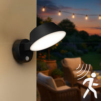 Solar Wandlamp Buitenlamp met Bewegingssensor - 350lm - 4000K - Zwart - IP54 - Sensor LED.nl