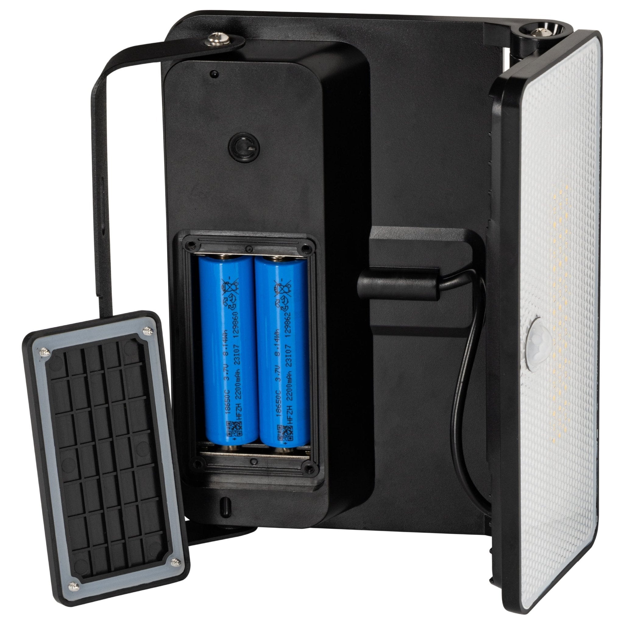 Slim Solar LED Buitenlamp 1600 lm met sensor - Bewegingssensor en nachtsensor - Draadloos - Zwart Buitenlampen LED.nl