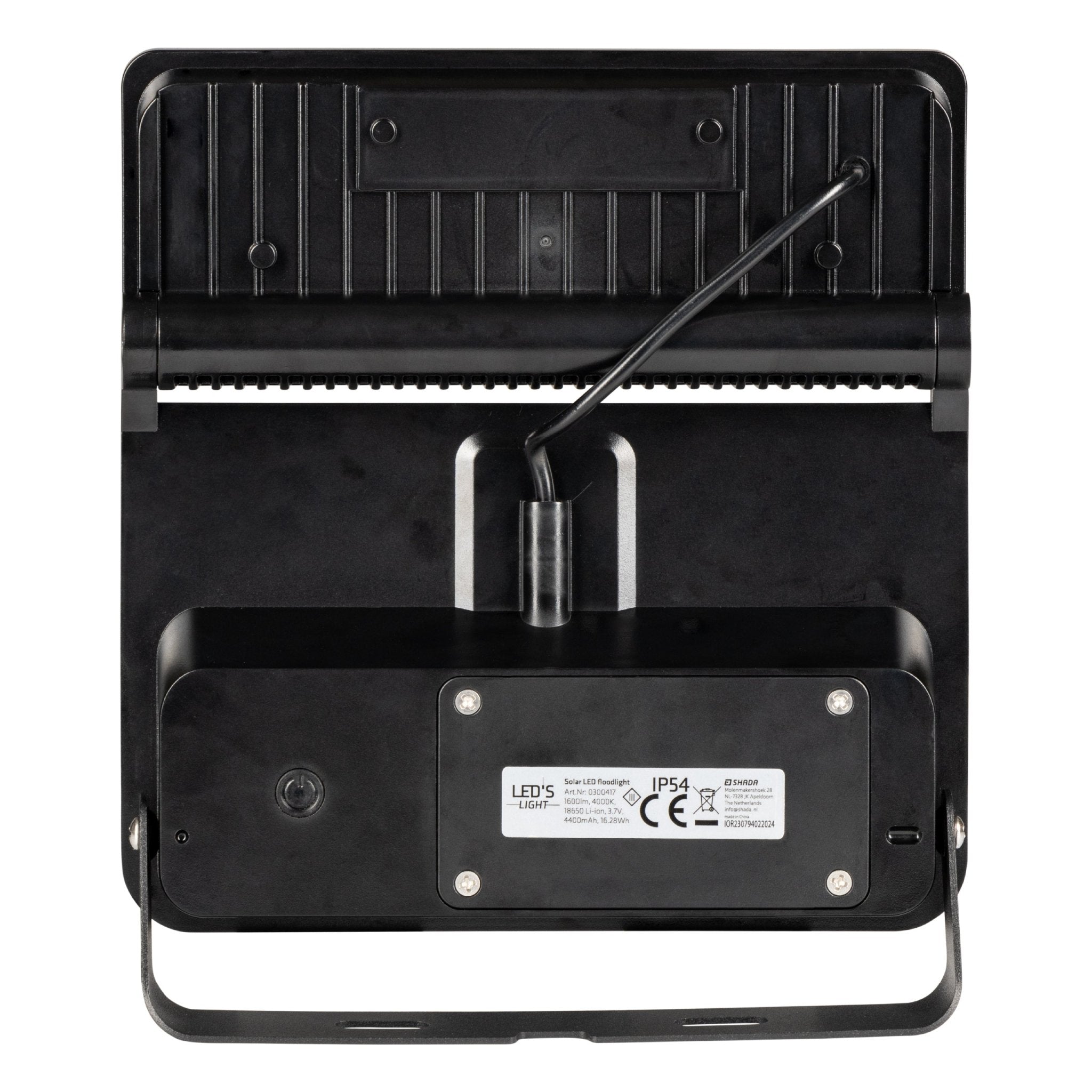 Slim Solar LED Buitenlamp 1600 lm met sensor - Bewegingssensor en nachtsensor - Draadloos - Zwart Buitenlampen LED.nl