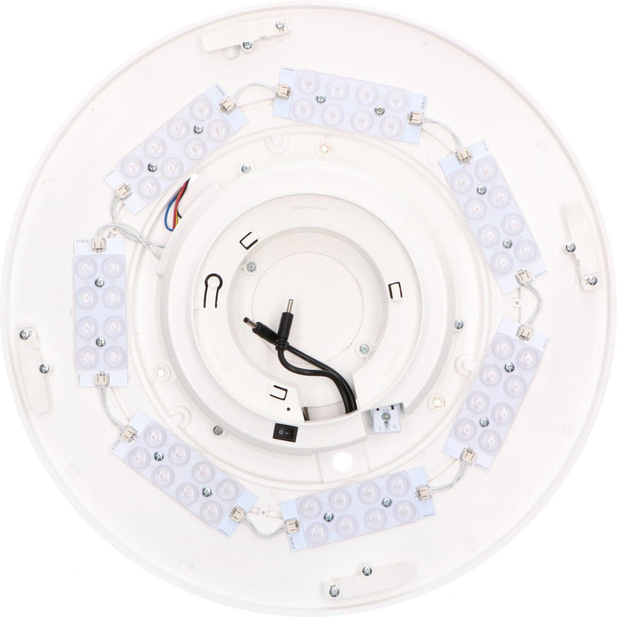 VoiceControl LED Plafondlamp 50 cm met Google Nest & Amazon Echo Dot houder - Bedienbaar met App Slimme lampen LED.nl