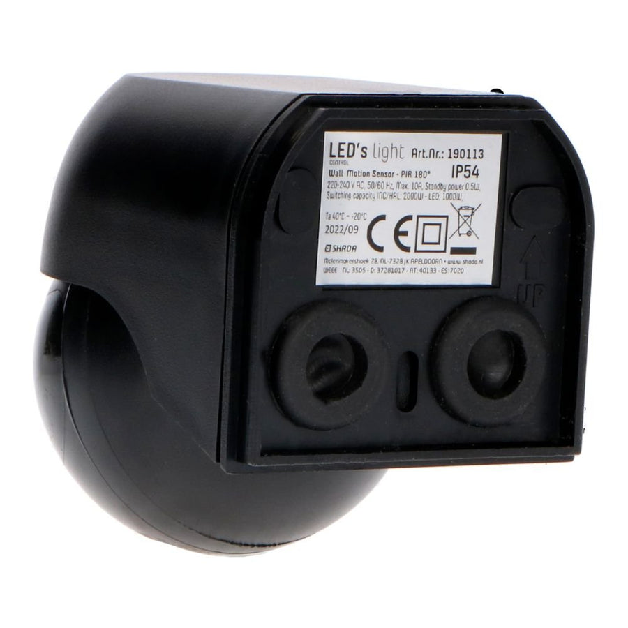 LED's Light 2-in-1 Motion Detector with Remote Control - Detects Dusk and Movement - Black - LED.nl