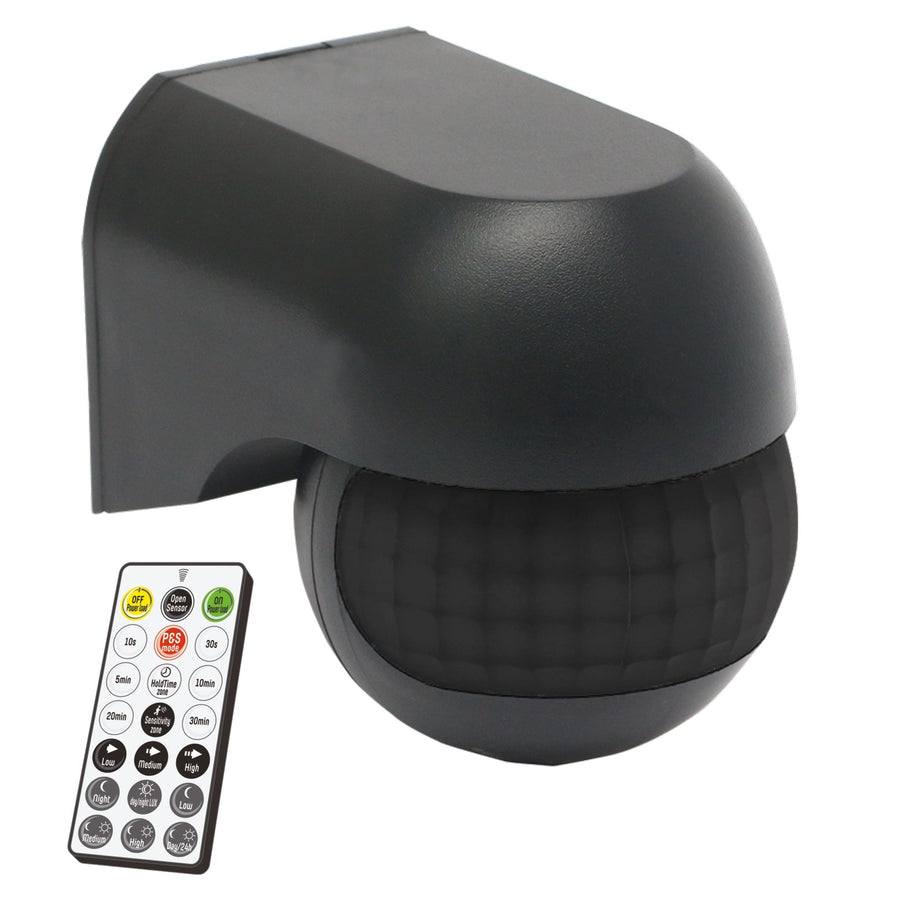 LED's Light 2-in-1 Motion Detector with Remote Control - Detects Dusk and Movement - Black - LED.nl