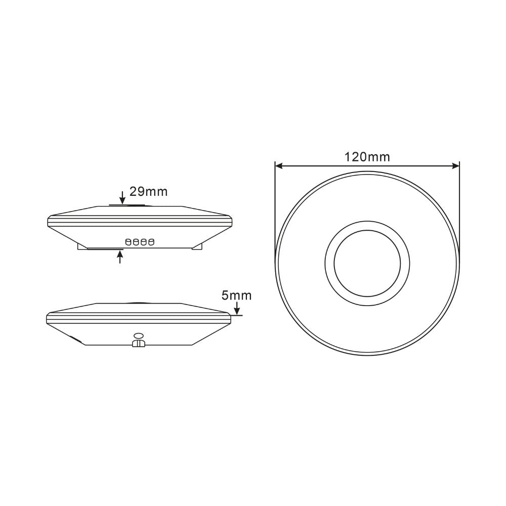 2in1 bewegingsmelder plafond - Bewegingssensor & Daglichtsensor - 6 meter bereik Sensoren LED.nl