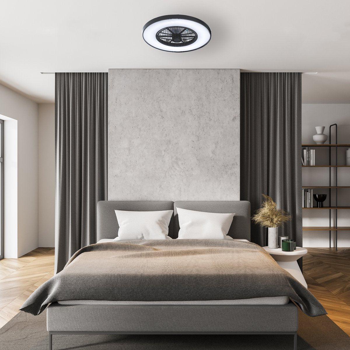 3D Air LED plafondlamp met ventilator – Full room luchtcirculatie - Zomer & Winterstand – Licht en kleurtemperatuur instelbaar - LED.nl