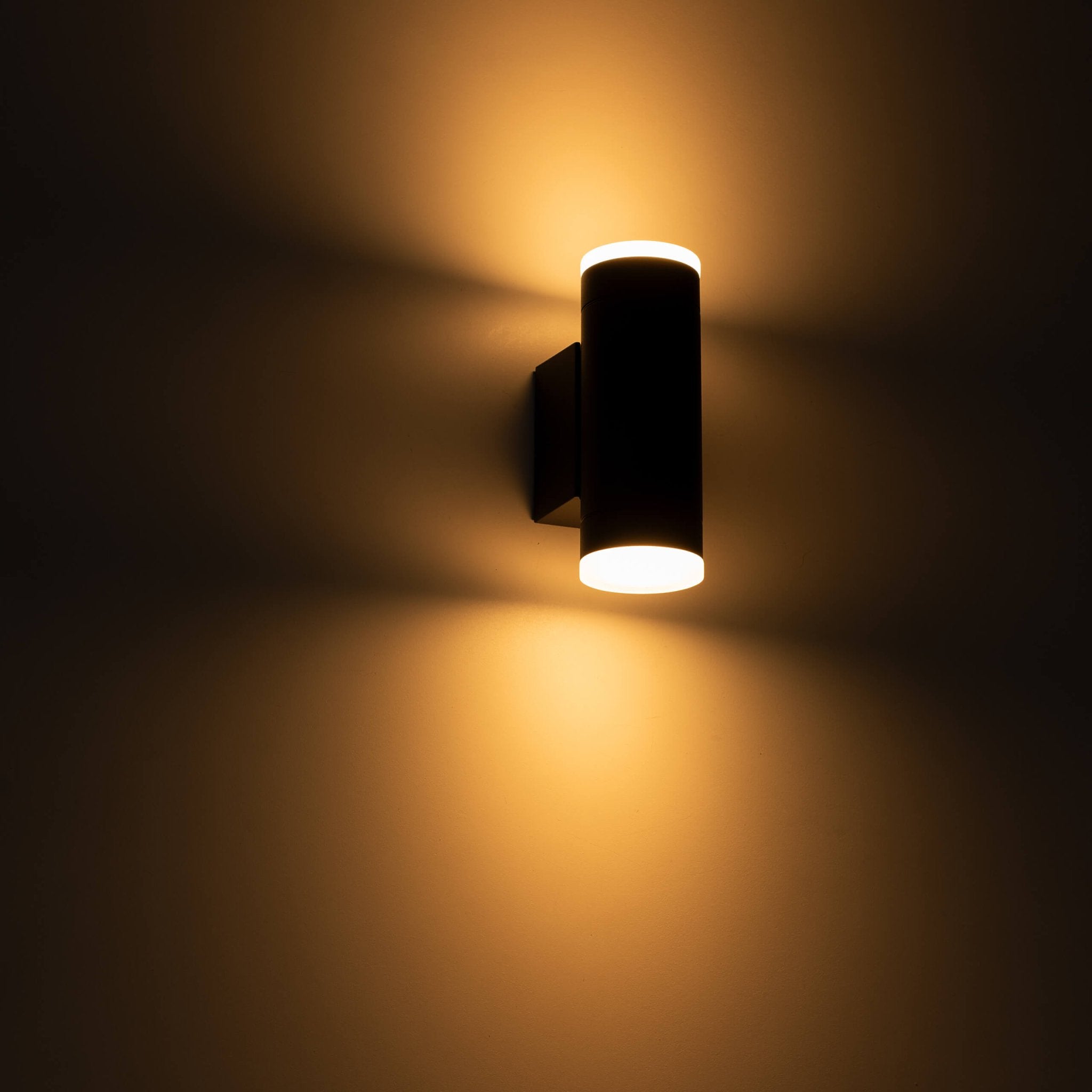 LED's Light AllWeather dubbele buitenlamp - Schijnt naar boven & beneden - IP44 - Antraciet Buitenlampen LED.nl