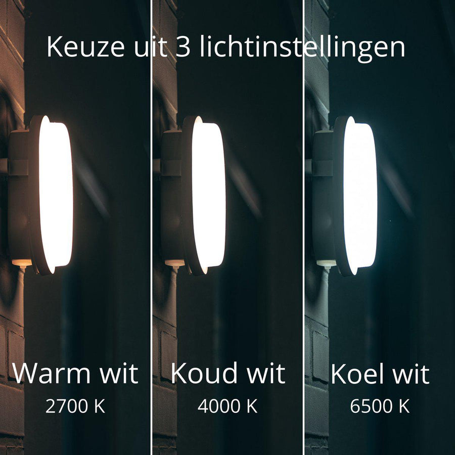 CCT Bull Eye Lamp for ceiling &amp; wall - IP65 - Suitable for indoor and outdoor use - 18 cm - LED.nl