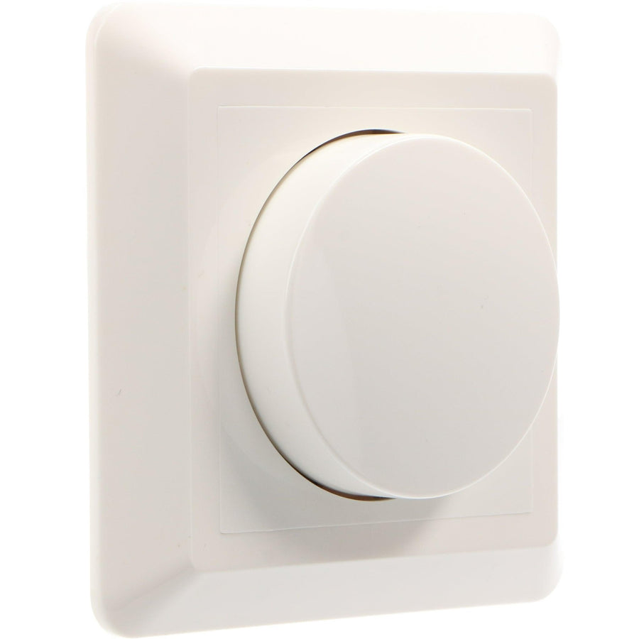 LEDs Light Complete Dimmer Knob with Frame - White - Fits frames from GIRA, JUNG, Busch-Jaeger - LED.nl
