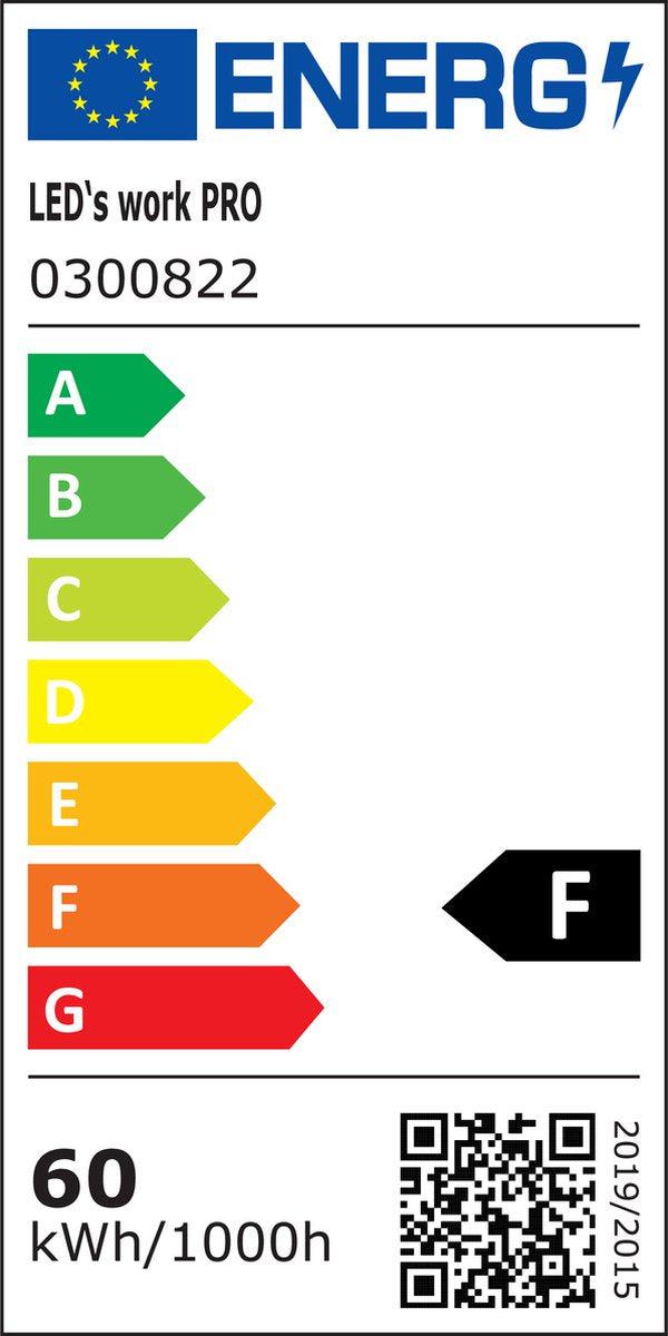 LED's Work ColorPro Construction Lamp 6000 - Realistic color rendering CRI97 - 5 meter cord - IP54 - 60W - LED.nl