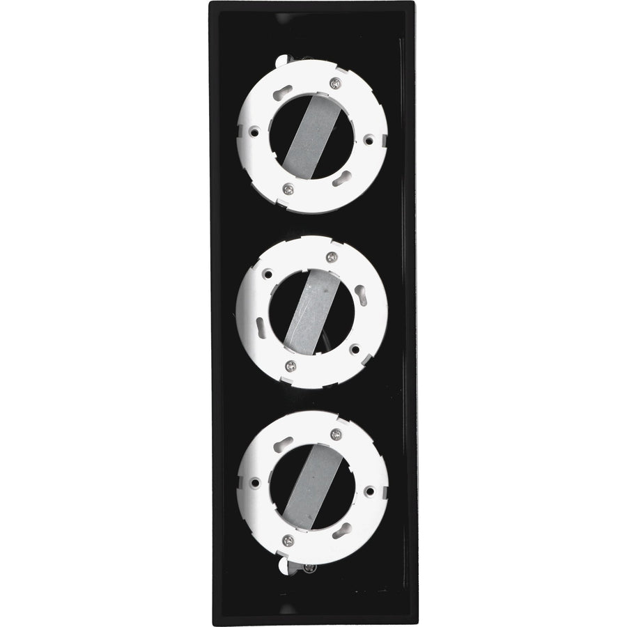 LED's Light Cube LED Plafondlamp - 3 lichtpunten - Draaibaar licht - Staal - 30 x 8 cm - Zwart Plafondlampen LED.nl