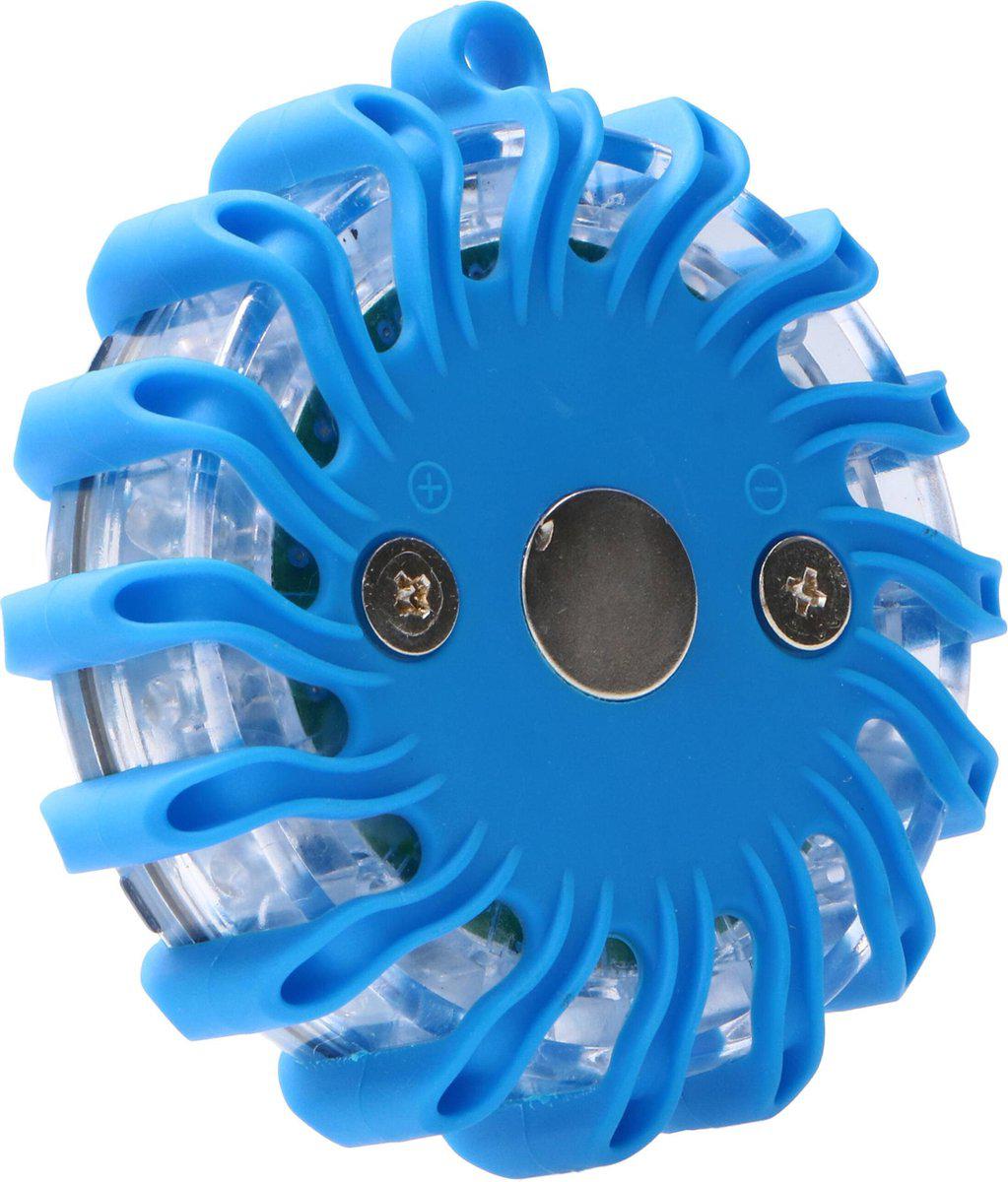 Draadloze LED Zwaailamp Blauw op batterijen - 9 standen - Magnetisch & Waterdicht Noodverlichting LED.nl