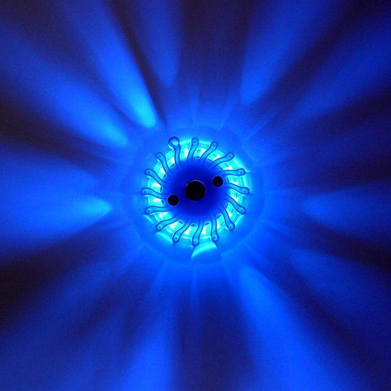 Wireless LED Rotating Light Blue on batteries - 9 modes - Magnetic &amp; Waterproof - LED.nl