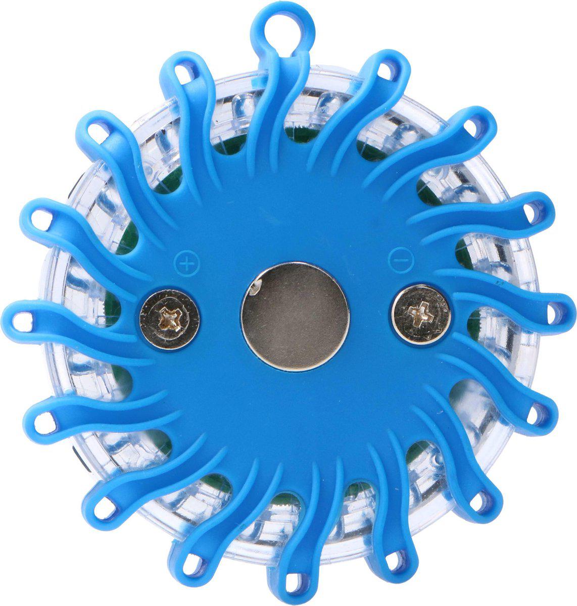 Draadloze LED Zwaailamp Blauw op batterijen - 9 standen - Magnetisch & Waterdicht Noodverlichting LED.nl