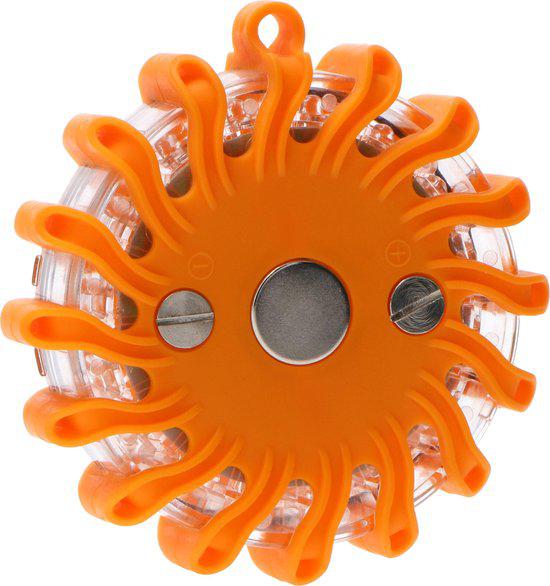 LED's Light Draadloze LED Zwaailamp op Batterijen - 9 standen - Magnetisch & Waterdicht - Oranje Noodverlichting LED.nl