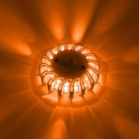 LED's Light Draadloze LED Zwaailamp op Batterijen - 9 standen - Magnetisch & Waterdicht - Oranje Noodverlichting LED.nl