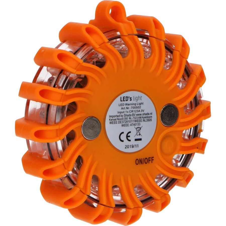 LED's Light Wireless LED Flashlight on Batteries - 9 Modes - Magnetic &amp; Waterproof - Orange - LED.nl