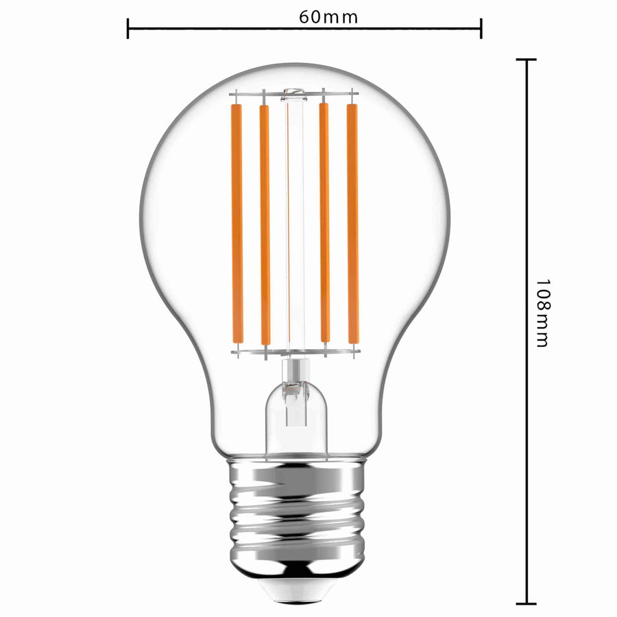 Ultra LED Lamp E27 - Energy label A - Clear glass - 2.2W is equal to 40W - LED.nl