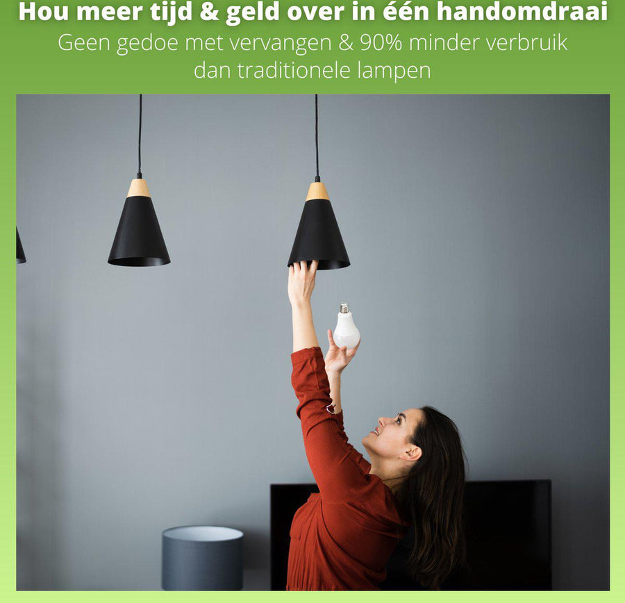 E27 LED Lamp - 4W vervangt 60W - 3000K warm wit - 1 lamp Lichtbronnen LED.nl