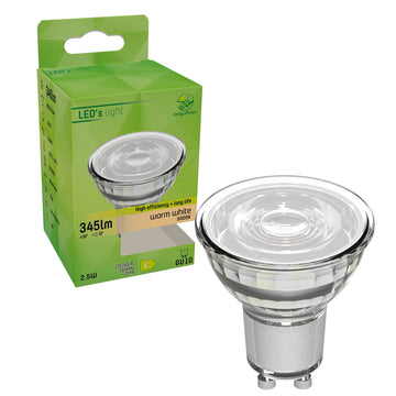 Elite LED Lamp with GU10 fitting - Lasts up to 25 years - 2W/50W - 345 lm - Warm white - LED.nl