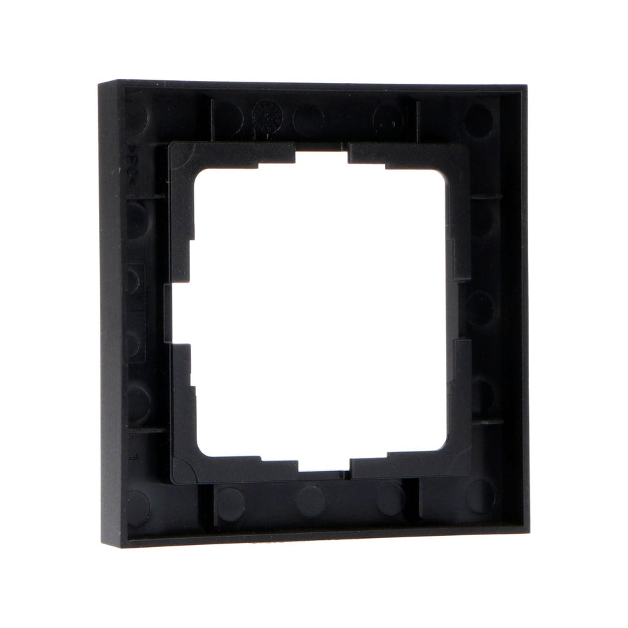 Enkel frame zwart voor wandcontactdoos - 55 x 55 mm Stekkers LED.nl