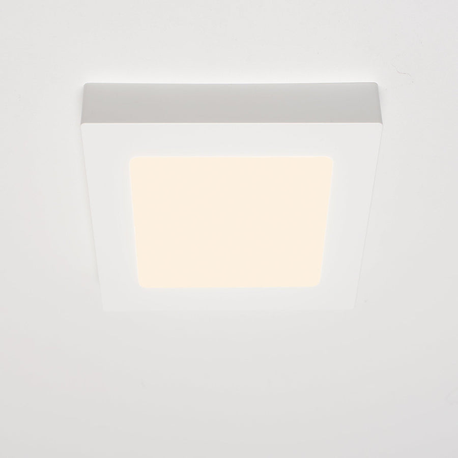 LED's Light LED Inbouwspot opbouwspot vierkant 15 cm - CCT - Dimbaar - Inbouw en opbouw - 1200 lm - Zaagmaat 147×147mm – Wit Plafondlampen LED.nl
